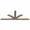 Ekena Millwork Richland Smooth Timber Gable Bracket, Douglas Fir, 60"W x 25"H x 1 1/2"D x 3 1/2"F, 10/12 Pitch GBW060X25X0204RIC00SDF - alternate 5